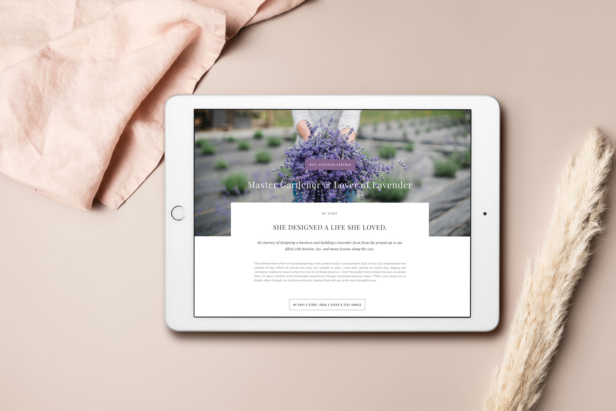 Modern Botanical Website Design
