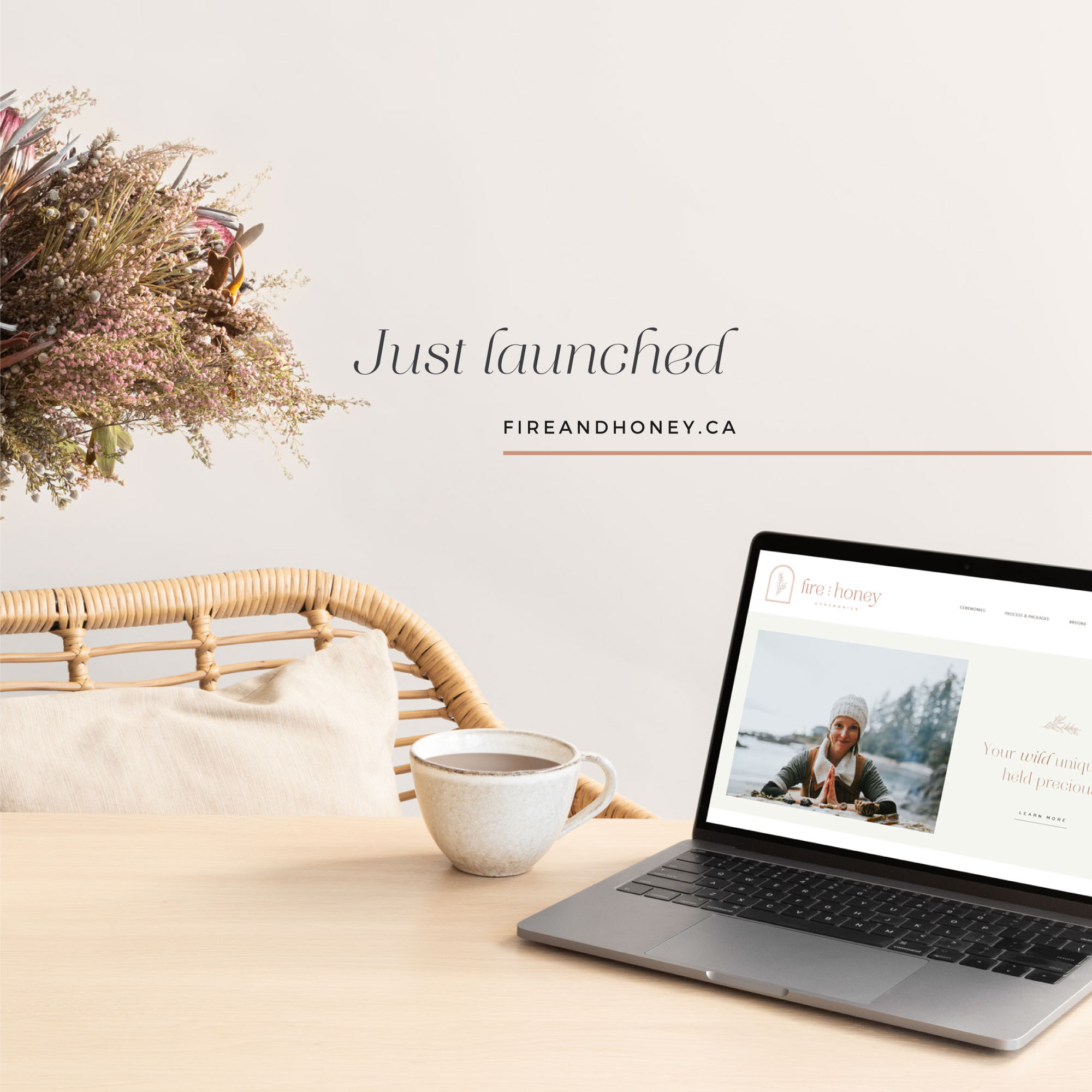 Modern Boho website design