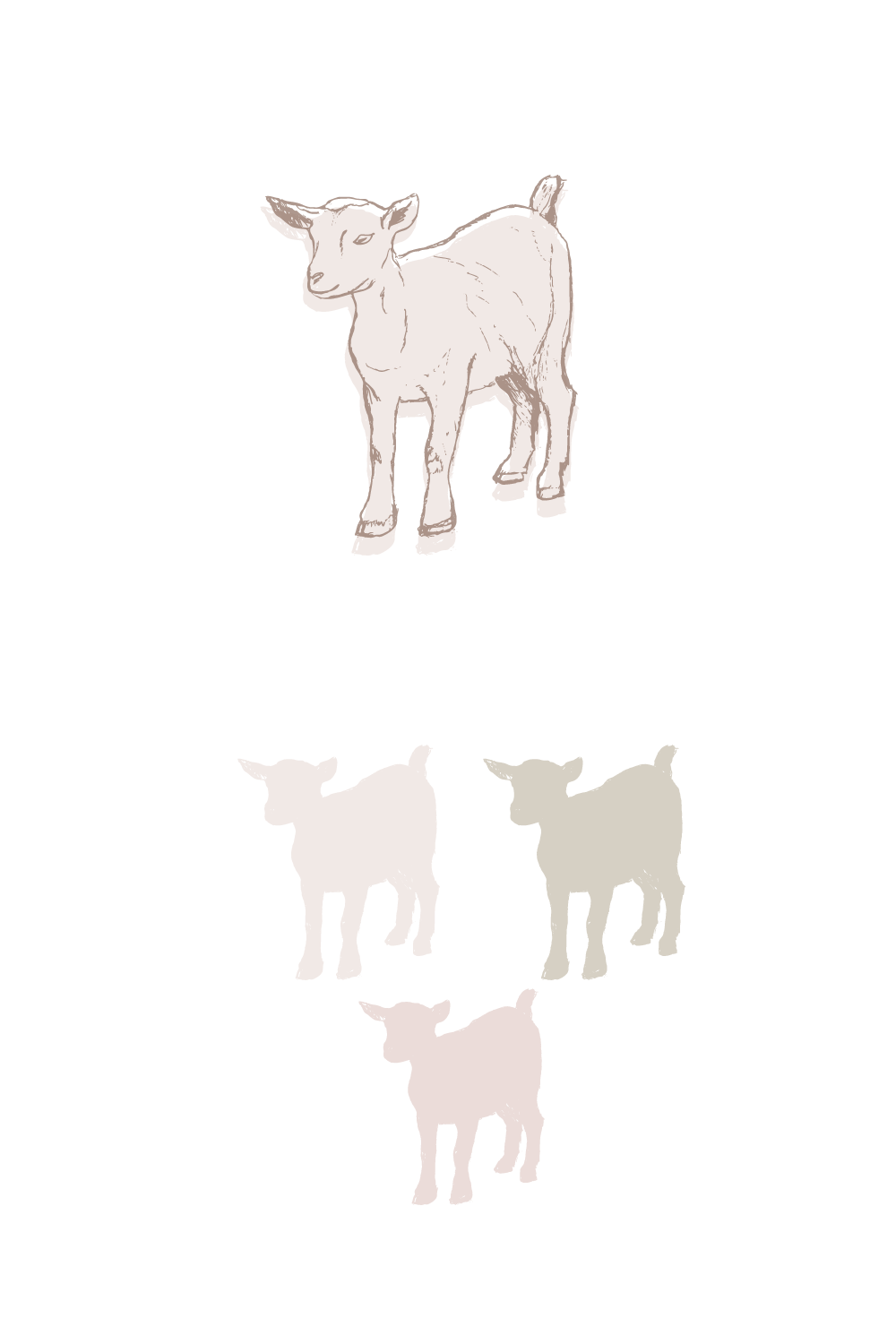 dwarf goat farm logo design Vancouver Island
